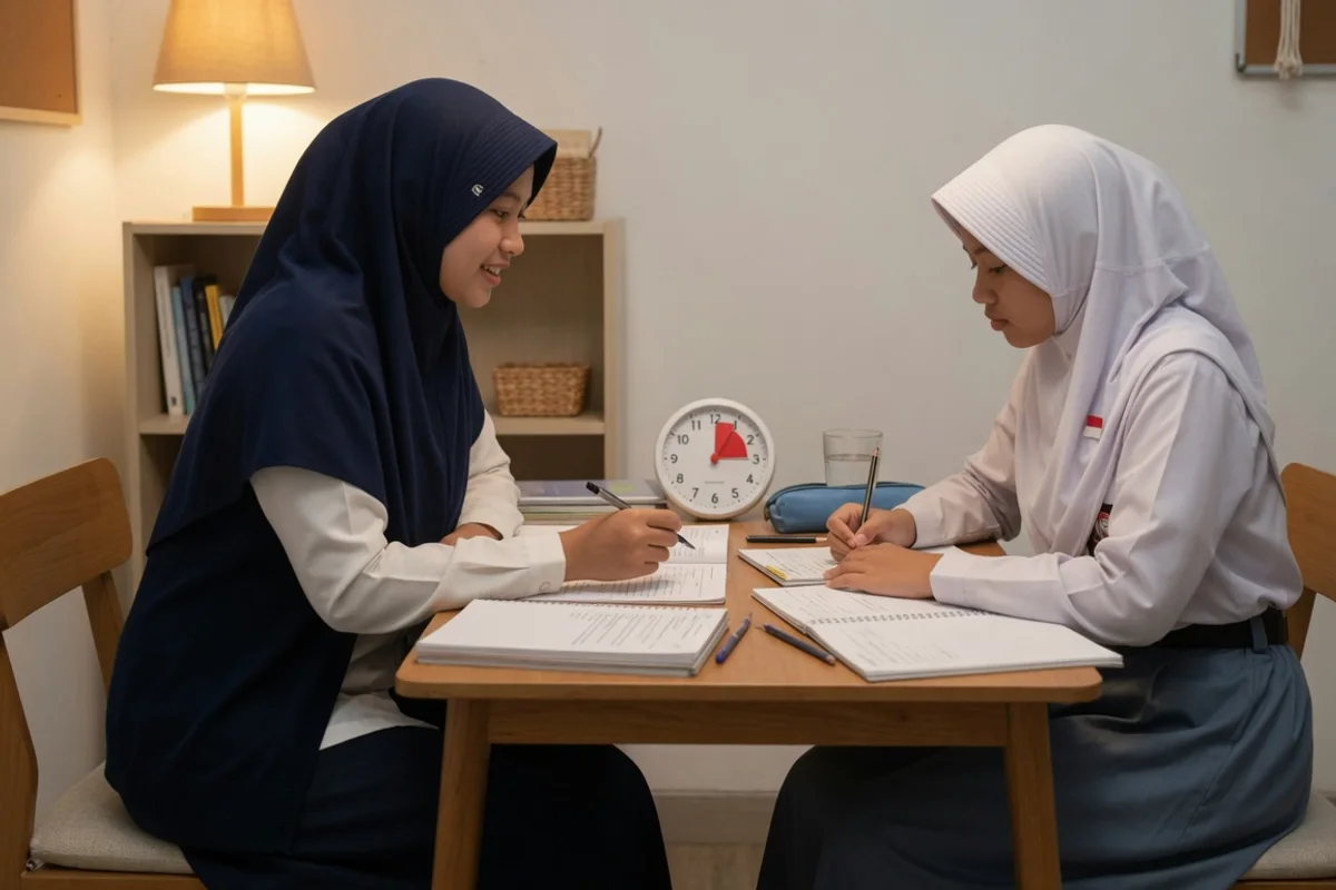 Ilustrasi persiapan tes akademik dan psikotes calon prajurit TNI dan Polri di Yogyakarta bersama tutor privat Exademy
