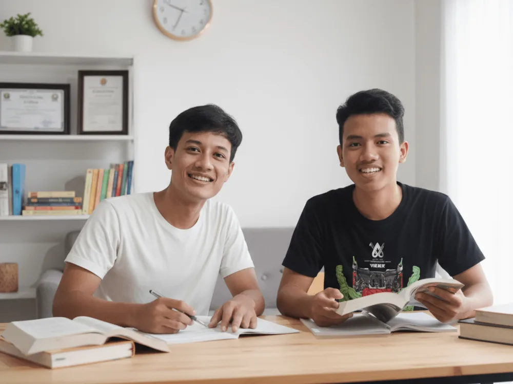 Sesi tatap muka bimbel persiapan ujian Exademy bersama tutor